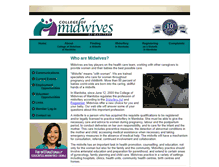 Tablet Screenshot of midwives.mb.ca